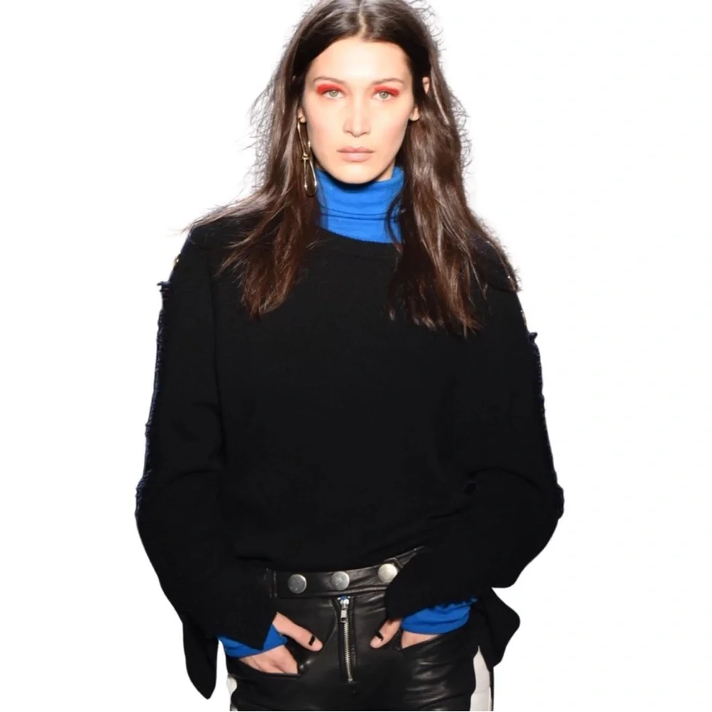 Zadig & Voltaire Justine shoulder button sweater Small - Picture 1 of 9